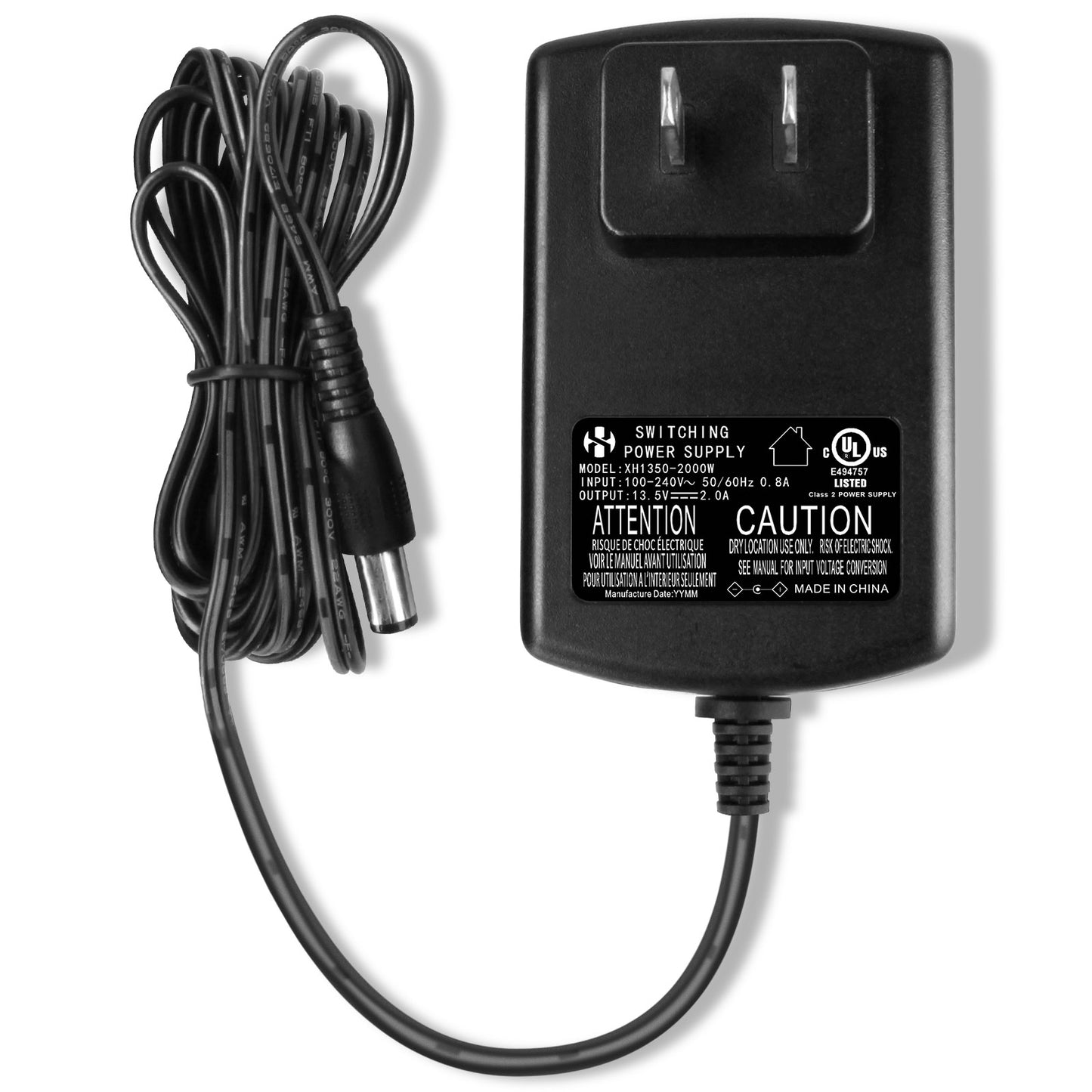 2.0A Direct Charger, Compatible with AUTIWOZ Mini Car Polisher W02PO61 and W02PO62 Cylindrical Shaped Batteries